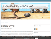 Tablet Screenshot of footballgranddax.fr